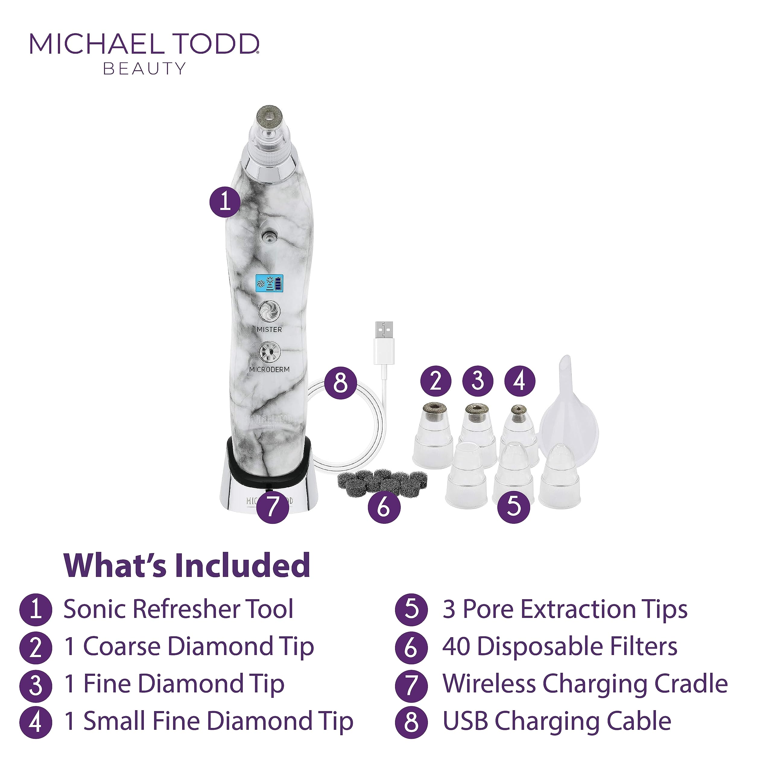 Michael Todd Beauty Sonic Refresher Patented Wet/Dry Sonic